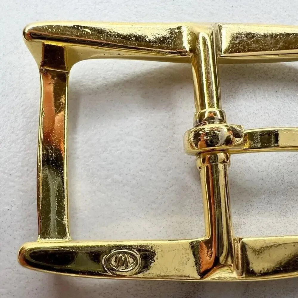Vintage Gold Tone Simple Basic Belt Buckle for up to 1 Inch Belt